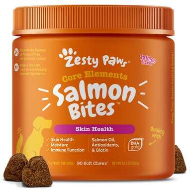 Skin Health: Zesty Paws Salmon Bites Soft Chews for Skin Health