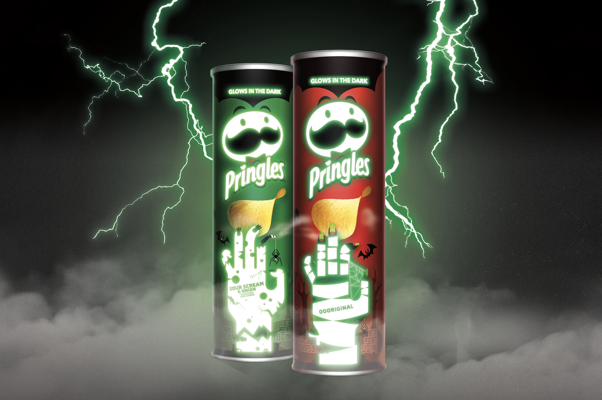 Pringles Just Unveiled Glow-In-the-Dark Cans for Halloween - Thrillist