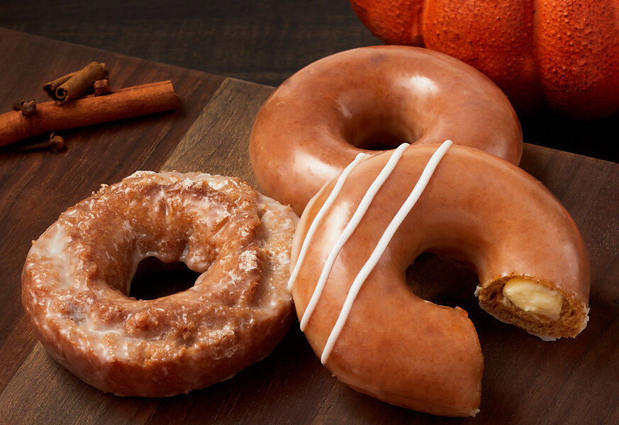 Krispy Kreme's 3 Fall Donut Lines Include Pumpkin Spice & Apple Cider