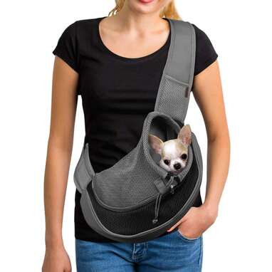 Touchdog Brown 'Wiggle-Sack' Fashion Designer Front and Backpack Dog  Carrier, 6 L X 7.5 W X 12.8 H