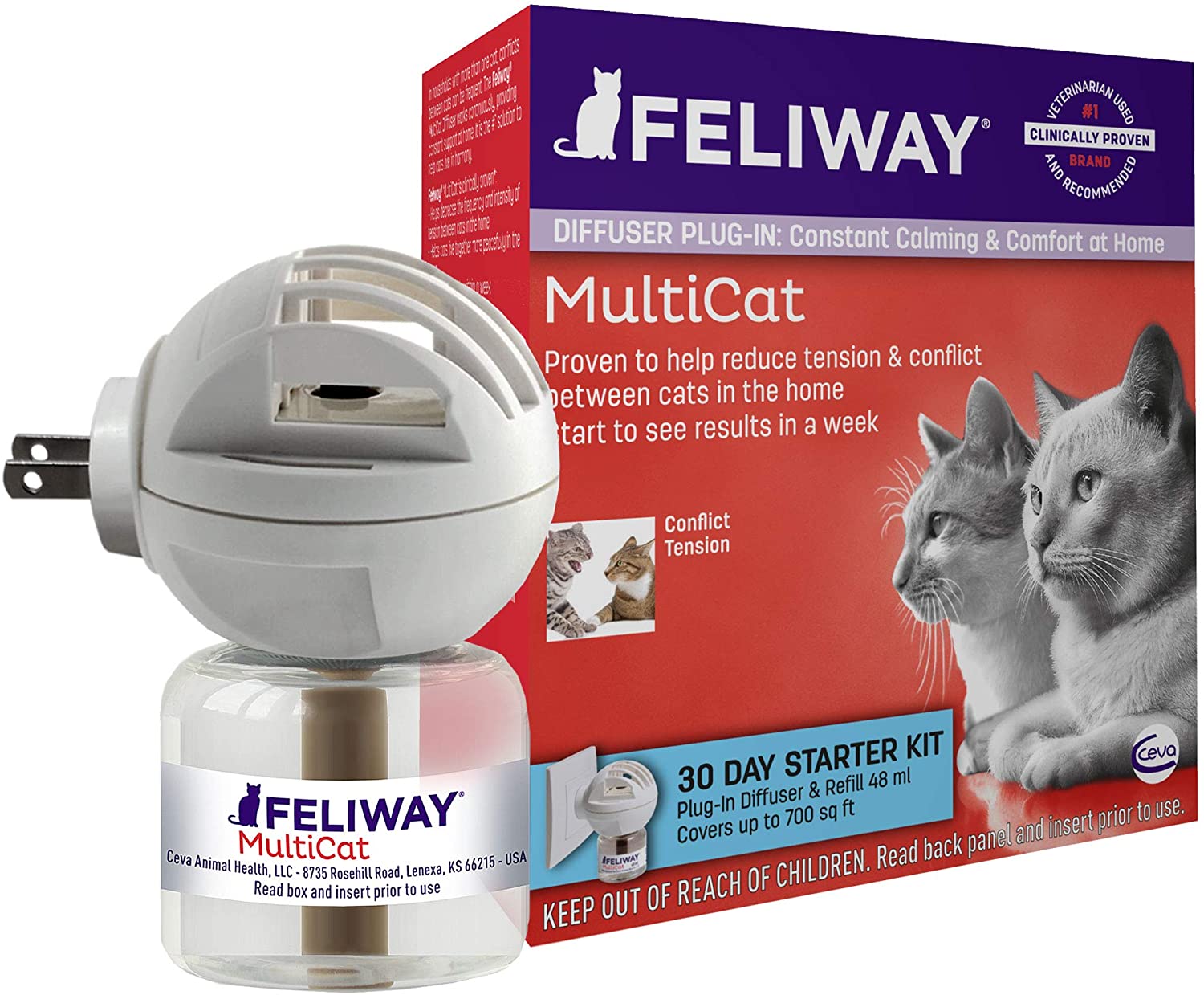 Feliway Friends Calming Diffuser Refill 48ml 3 Pack for Cats – Critters Pet  Health Store