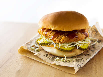 orange chicken sandwich