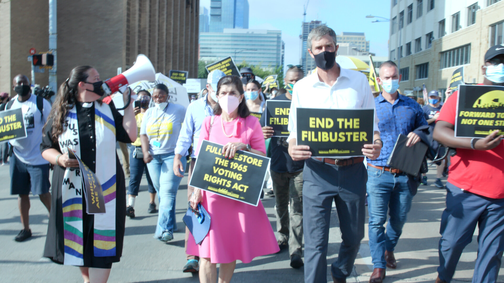 Texans March on State Capitol to Protect Voting Rights 