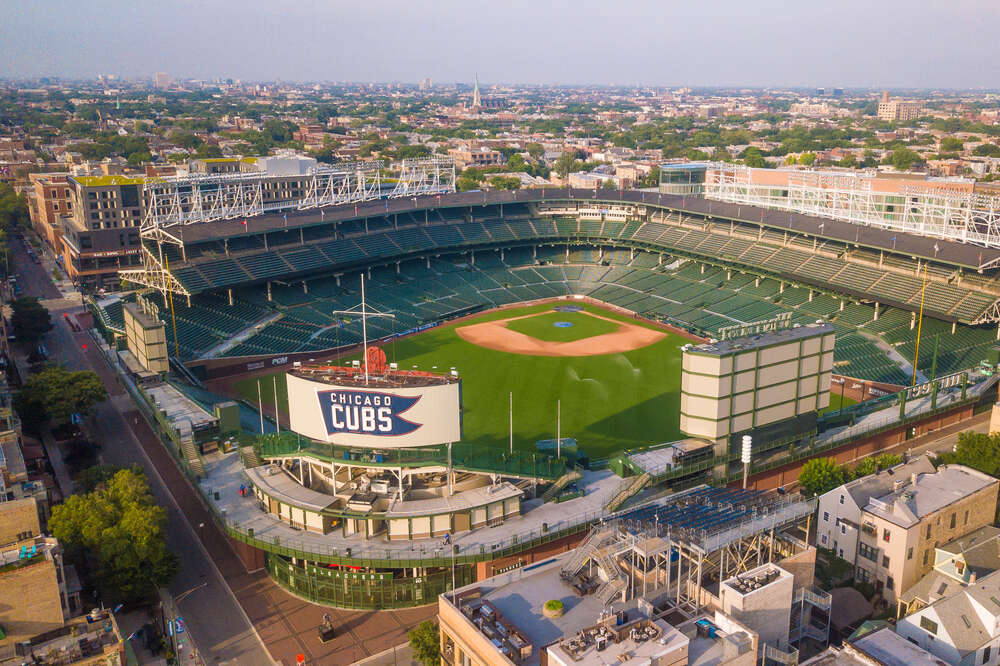 Pin by Rick on Vintage Stadiums  Wrigley field, Chicago bears