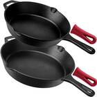 Pre-Seasoned Cast Iron Skillet 2-Piece Set