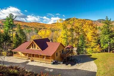 Luxury cedar log home on the Sunday River