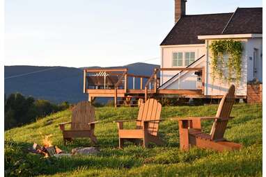 A historic schoolhouse perched in the Green Mountains