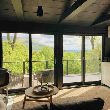 A modern cabin in the Catskills