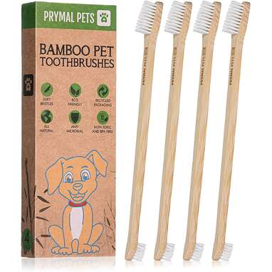 Prymal Pets Double-Sided Bamboo Toothbrushes