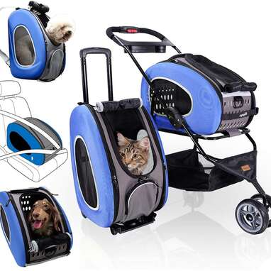 Ibiyaya 5-in-1 Pet Carrier with Stroller