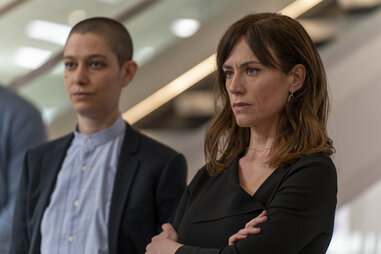 asia kate dillon and maggie siff in billions