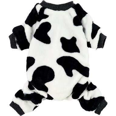 Fitwarm Velvet Cow Print Pajamas