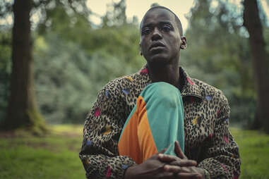 sex education season 3, eric in the woods