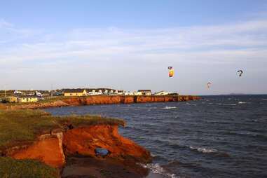 Kitesurfing on Magdalen