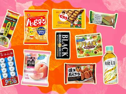 Japanese snacks and drinks