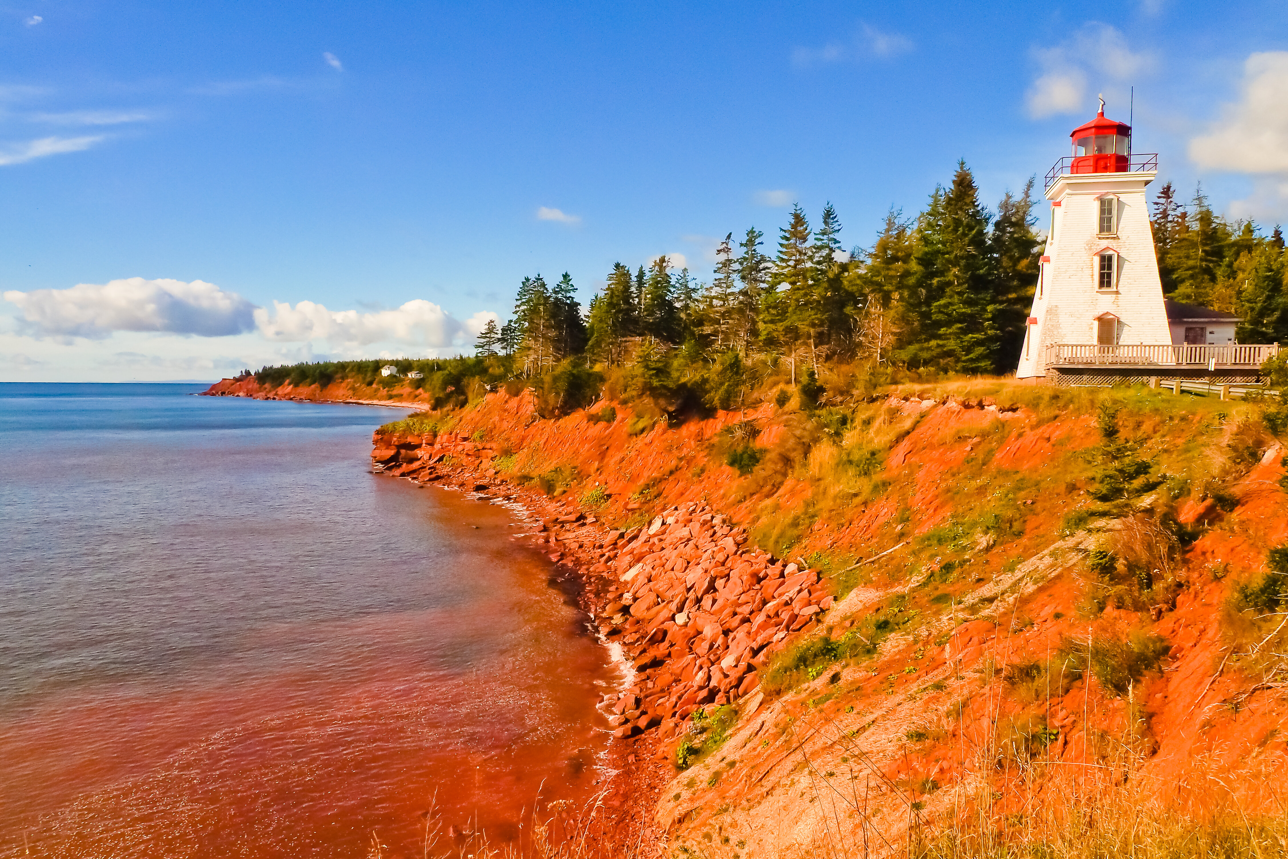 This Gorgeous Red-Sand Island Is Even Better in the Fall