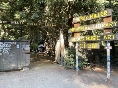 Henry Miller Library sign