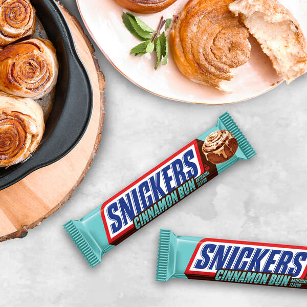 Snickers Is Releasing a New Cinnamon Bun Flavor Thrillist