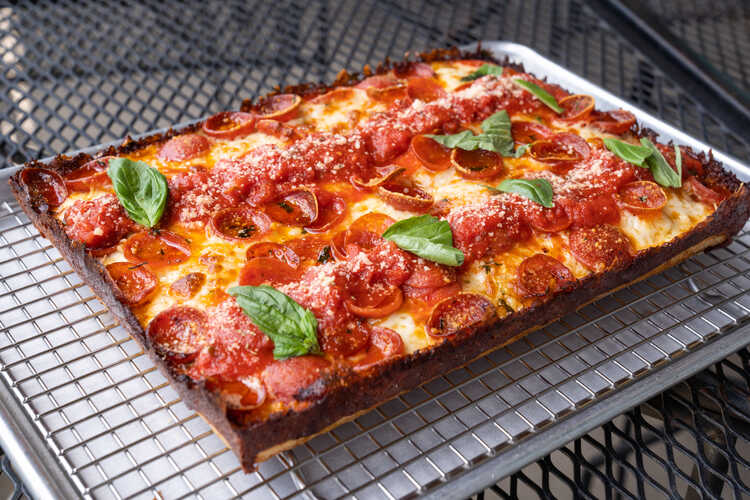 Sicilian Inspired Pan Pizza - Lettuce Thrive