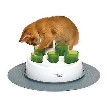 Non-Electric Automatic Slow Feeder Dog Bowl,Square Puzzle Feeders