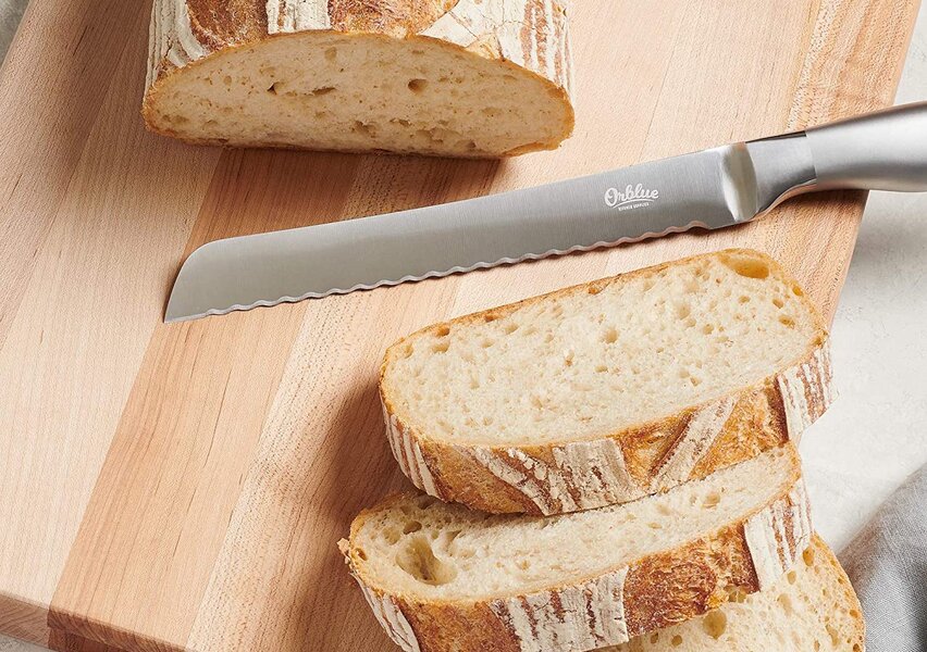 imarku 10-Inch Bread Serrated Knife, German Stainless with Ergonomic Handle