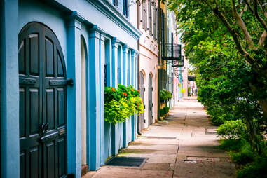 Rainbow Row in the Battery