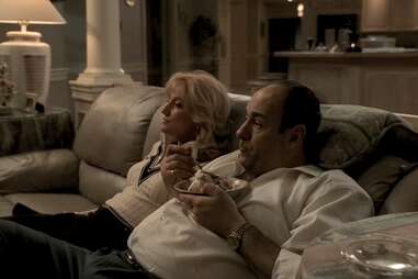 tony soprano eating ice cream