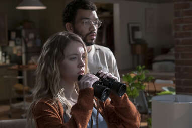 sydney sweeney and justice smith in the voyeurs