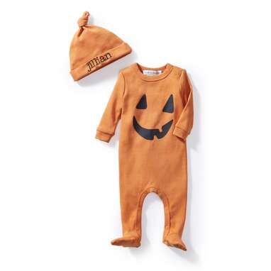 Kids Halloween One Piece Pajama & Hat Set