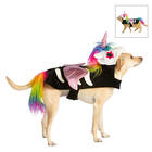 A winner for those who want their pup to be the most unique: Thrills & Chills Halloween Skeleton Unicorn Dog & Cat Costume