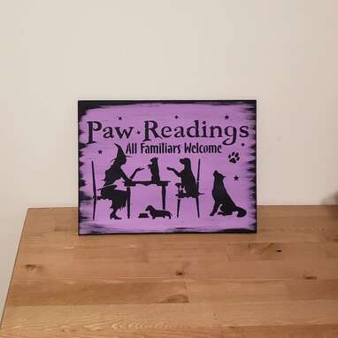 Paw Readings Sign