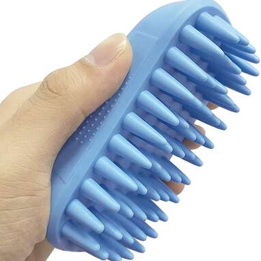 Dog shower deals brush