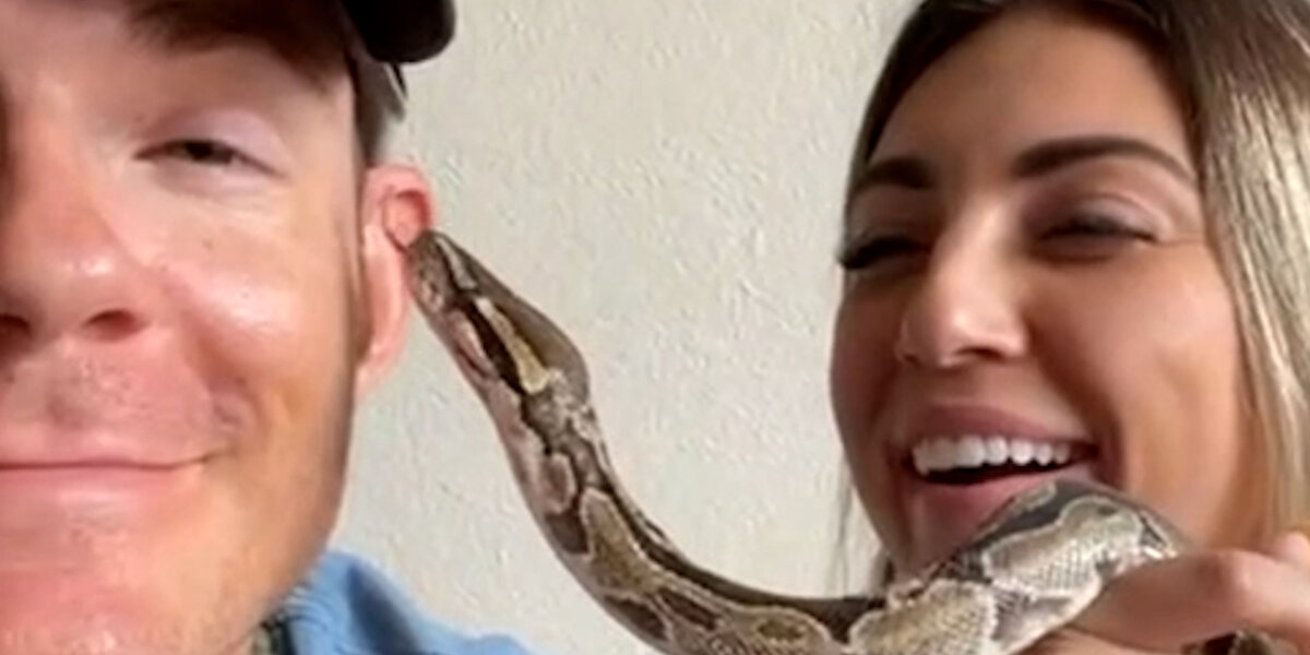 Python Limmet Bath Python Who’d Been Abandoned By Her Owners Feels All Better After A Bath ...