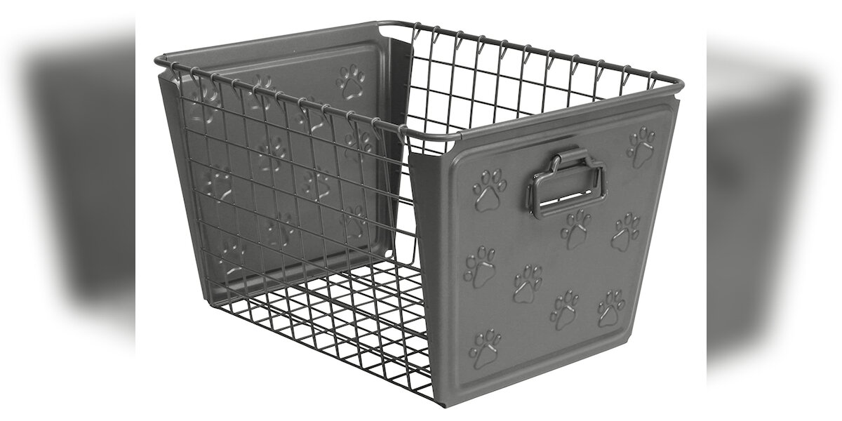 Custom Dog Toy Storage Bin Metal Indestructible Dog Toy Box
