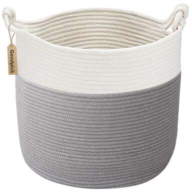 Goodpick Cotton Rope Basket with Handle