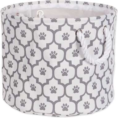 Bone Dry Paw Print Collapsible Storage Bin