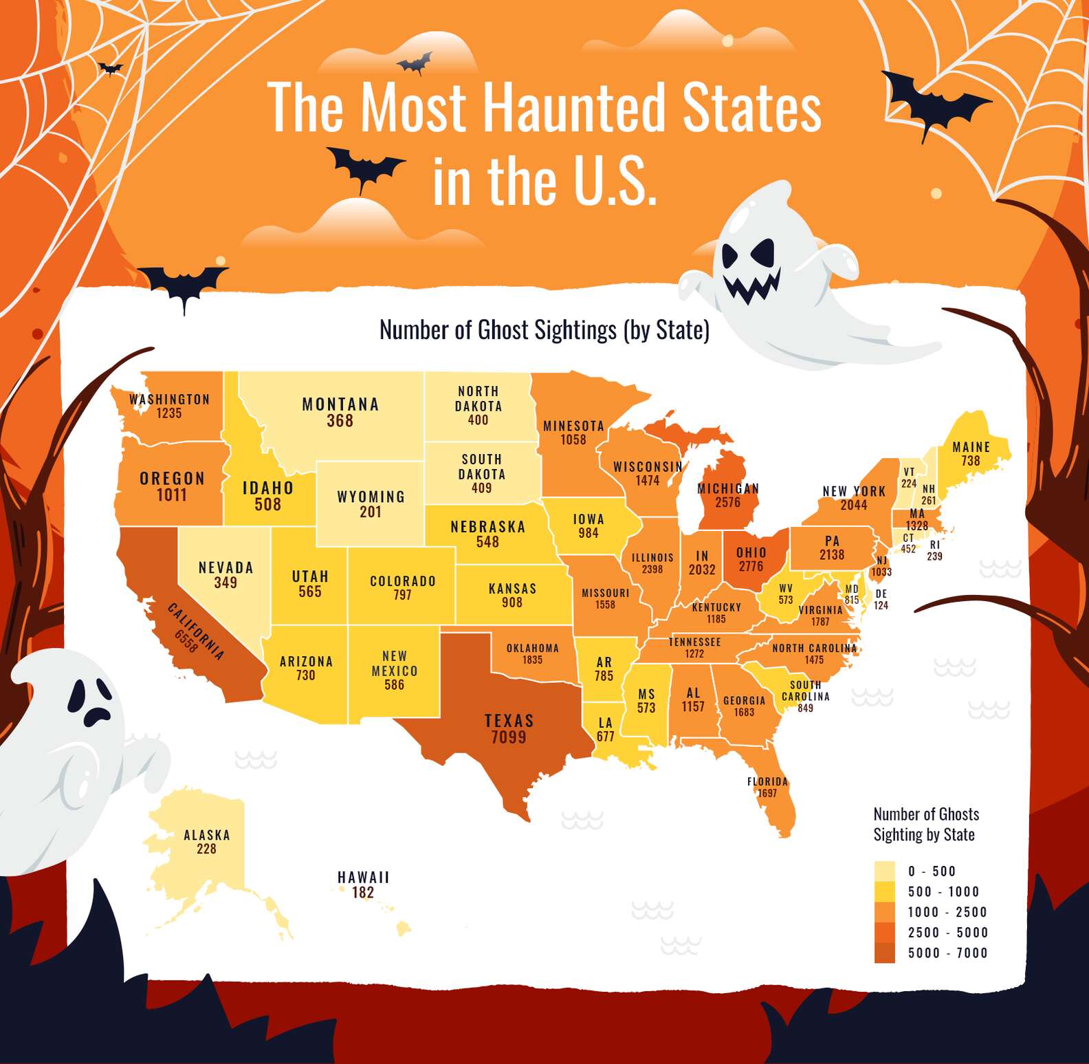 Here Are the Most Haunted States & Road Trip Routes in the U.S? - Thrillist