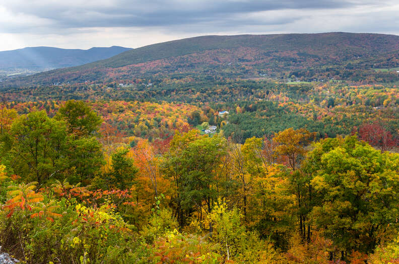 Autumnal Mountain Landscape in the Berkshires, Massachusetts