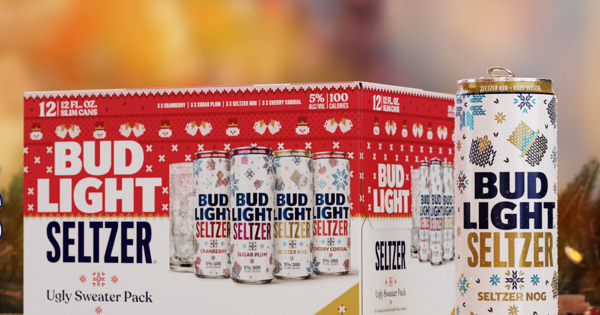 bud light ugly sweater seltzer