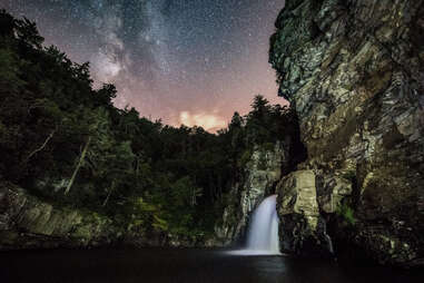 stars and waterfall
