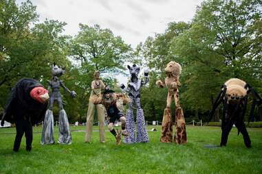 quad stilt costumes