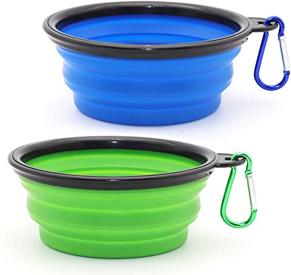 720 ML Collapsible Travel Bowl Silicone Pet Bowl with Lid Camping