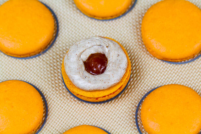 pumpkin macaron filling