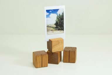 Wood Cube Photo Display Set of 4