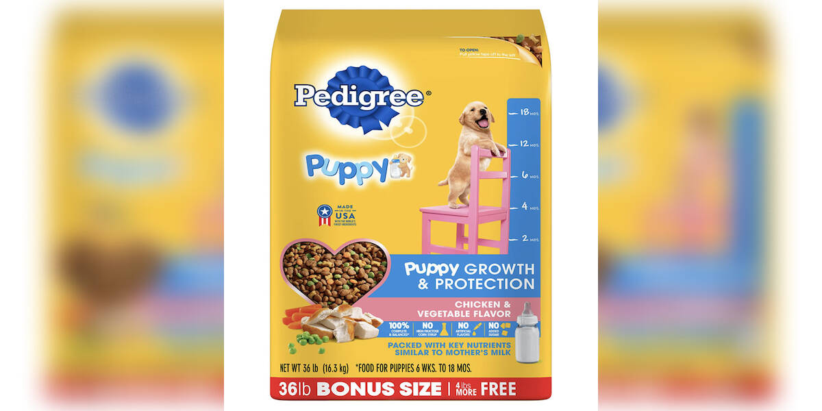 Pedigree puppy hot sale food 36lb