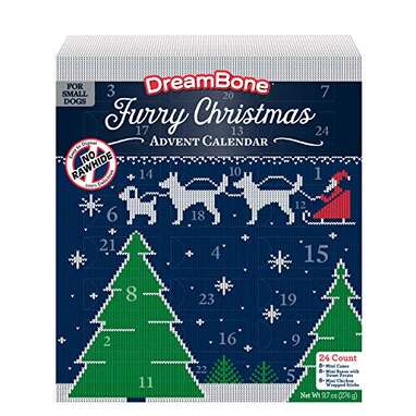 Perfect for the dog who loves to chew: DreamBone Holiday Rawhide-Free Collection