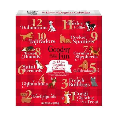 GOOD 'N' FUN Holiday 12 Days of Dogmas Holiday Calendar Dog Treats