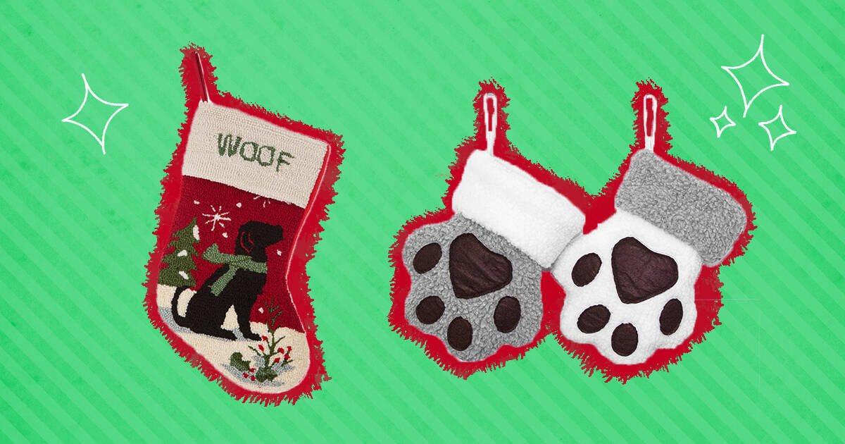 Christmas Stockings Pet Pawss Dog Cats Big Pawss Hanging Stockings