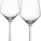 Schott Zwiesel Tritan Crystal Stemware Pure Collection Cabernet/All Purpose Red or White Wine Glass, 18.2-Ounce, Set of 2, Clear