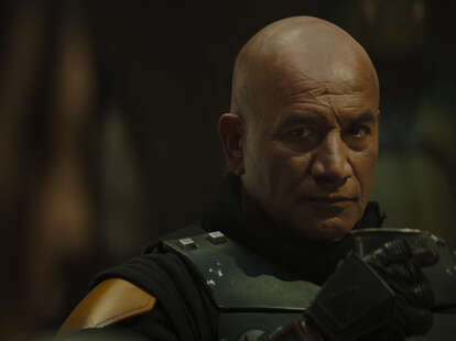 Temuera Morrison in the book of boba fett